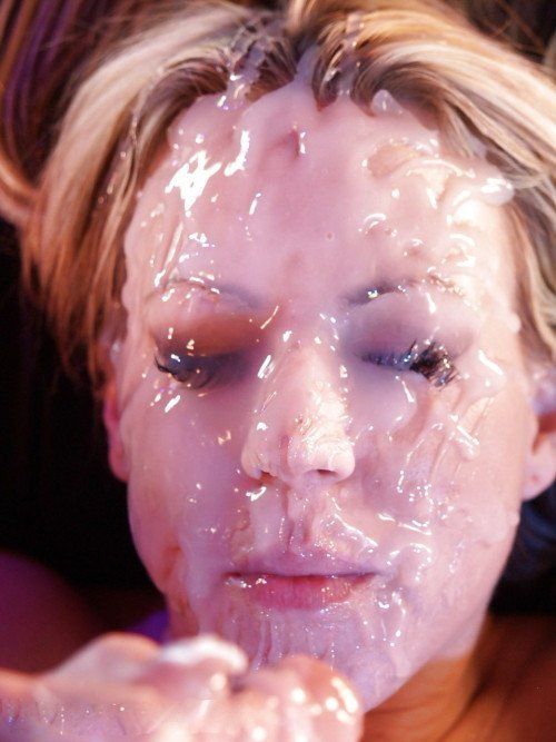 covered with cum