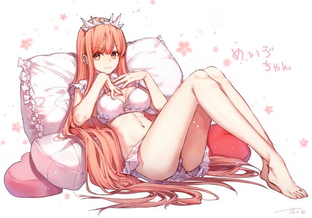 Redhead Laying Down