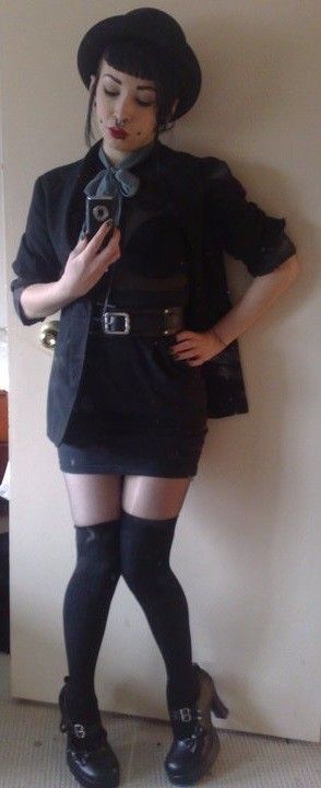 Monique Deville in nonude in a skirt - SHB gothh