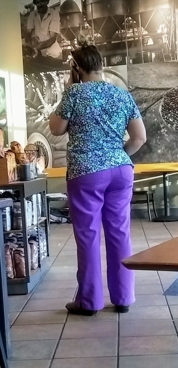 A sucker for scrubs