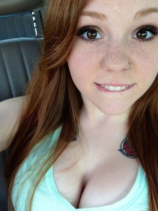 Cute Redhead with freckles