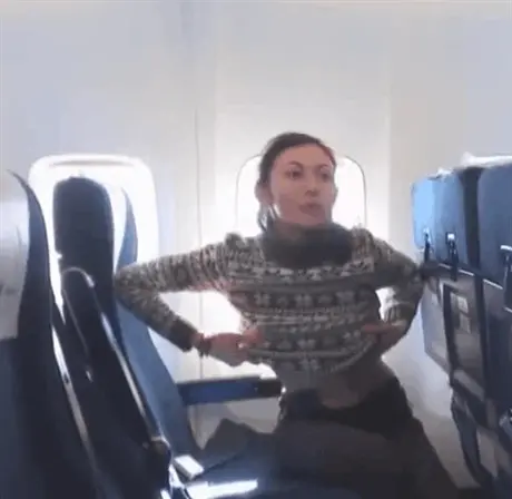 flash on a plane