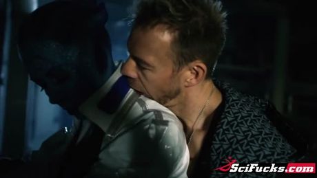 Fucking a blue extraterrestrial hottie in this porn parody