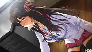 Hot teen in college uniform got her mouth filled with warm cum - big cum slut - hot hentai manga