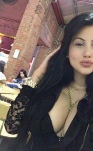 Kathy Yeo is in a cute outfit with see though mesh arms like a goth gir... chick - SGB gothh outfitt