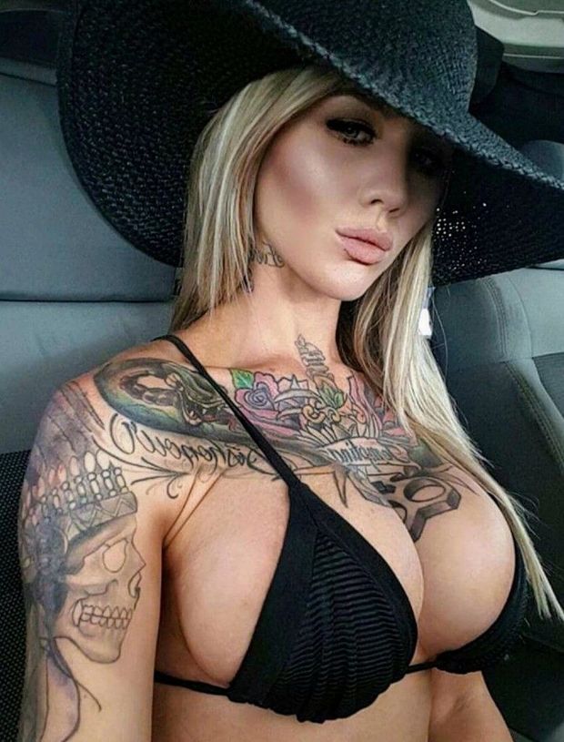 Gorgeous Tattooed Blonde