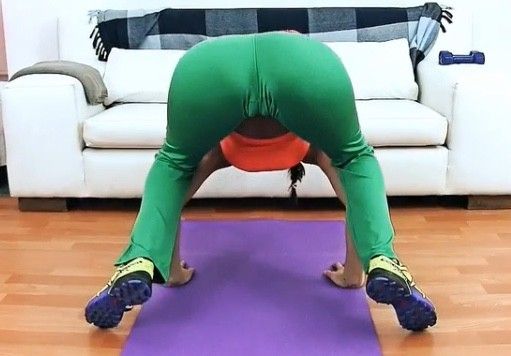 Winona’s yoga session