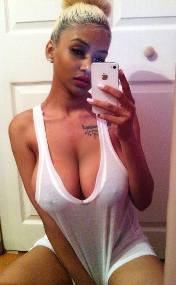 Perky tits selfie