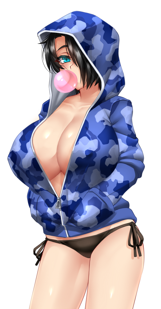 Saya in a hoodie by Twrlare