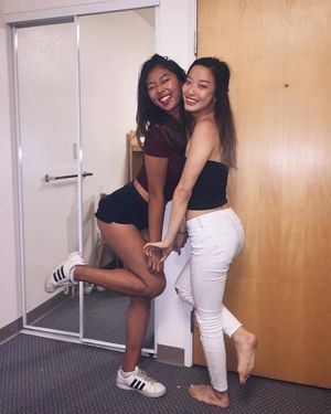 sexy asian legs on the left