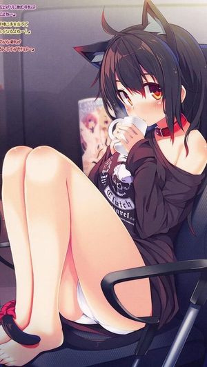 Sipping-neko