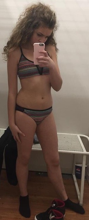 Trying on a new swimsuit. What do you think?