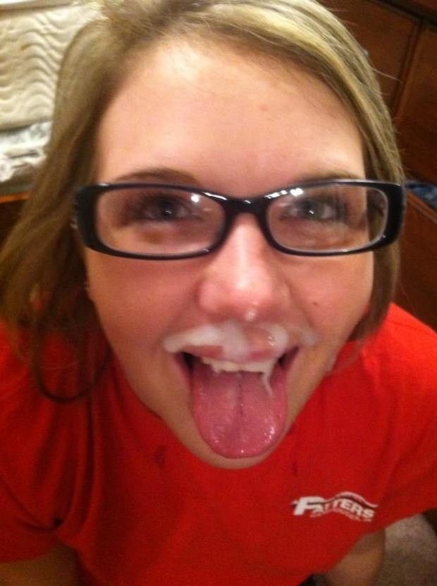 She loves the taste of sperm