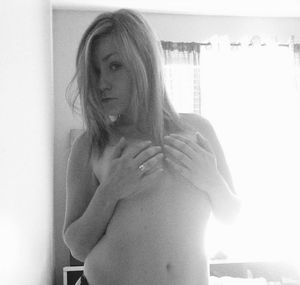 sexy french babe in B&W