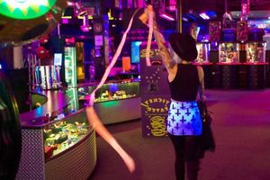 Pareidolia Suicide in a colorful land brightly saturated color casino casino - SGB colorr