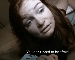 Money talks with redheaded lady