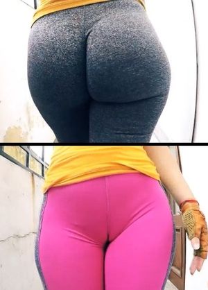 Fiona in tight leggings