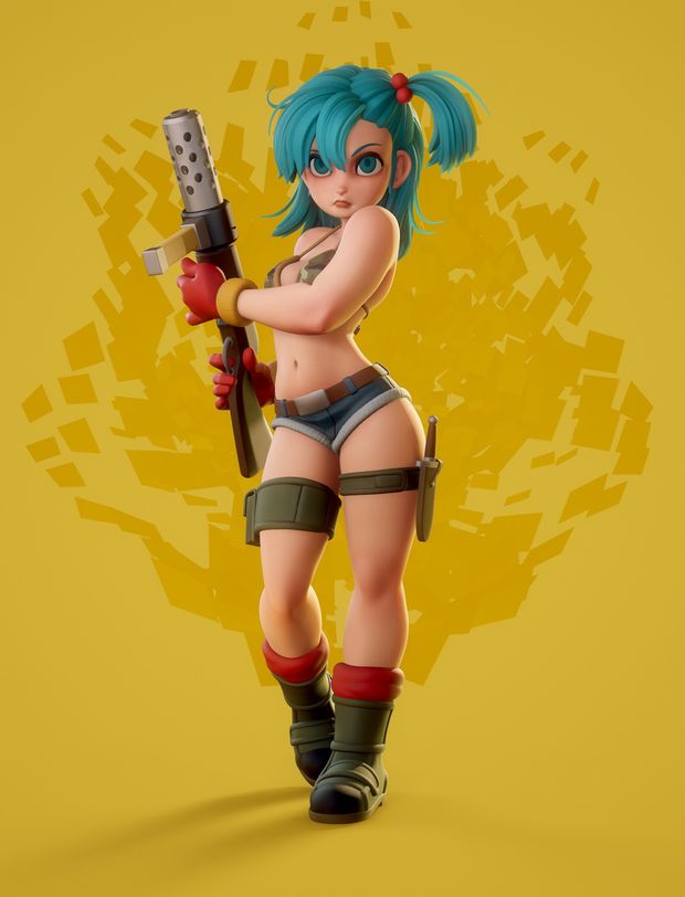 Cutie with a gun.