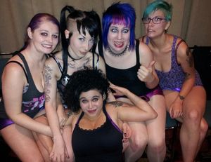 Paraquat Suicide with alt model porn stars who don't V the sky as the limit with their crazy emo purple hair & cute facial expression - SGB