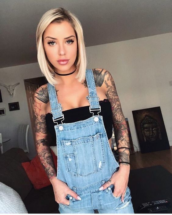 Inked up blonde