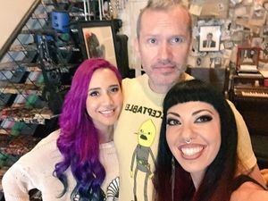 Corinne C Cliford is with her SJW looking friend with dyed purple manic panick hair at 60 frames per second - SGB hff teeths