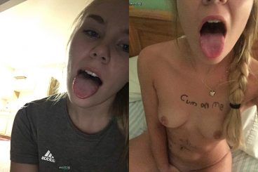 Proud to be a slut! "Cum on me"