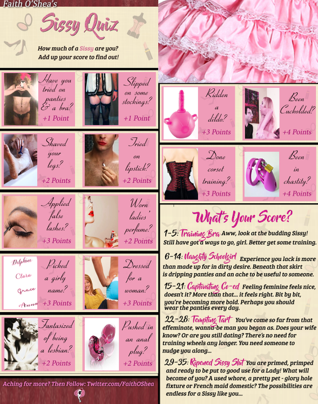 Sissy Quiz: How Much of a Sissy are You?