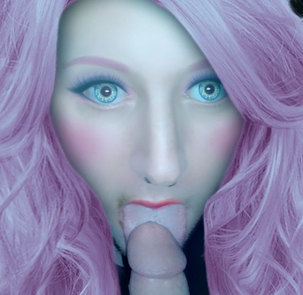 Sucking an old man's penis.