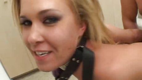 Blonde Bitch Gets Her Ass Fucked Hard | Ball Gag + Anal