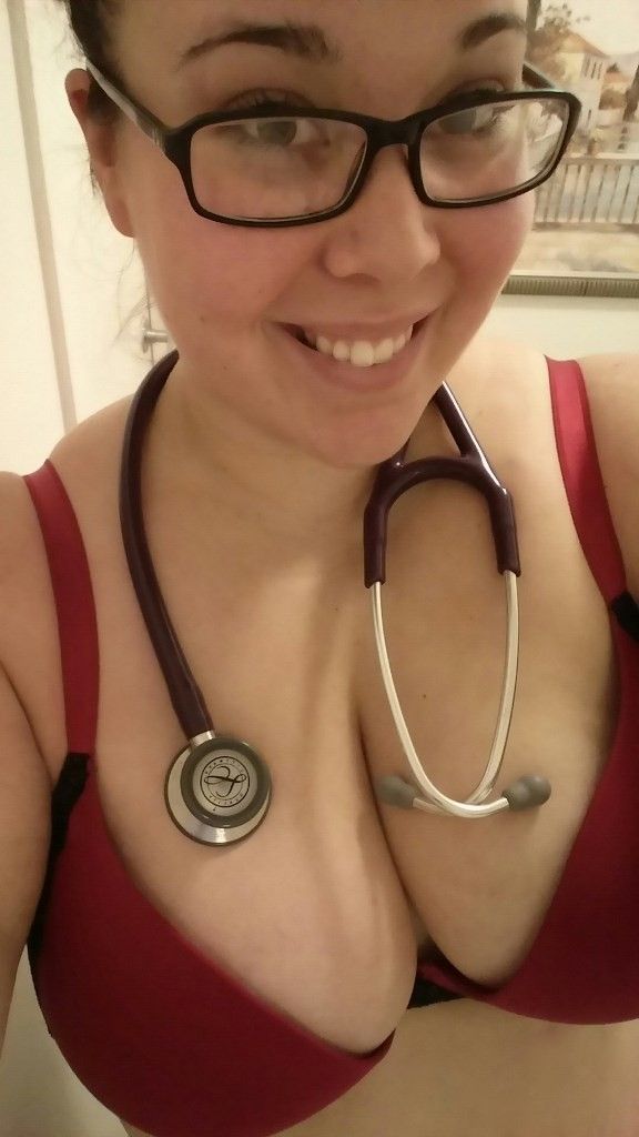 Busty Nurse Selfie