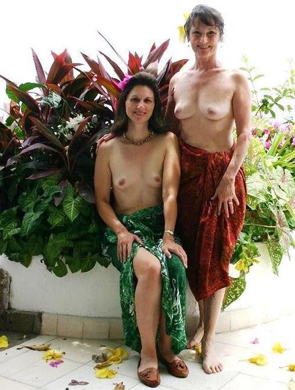 granny and mom topless