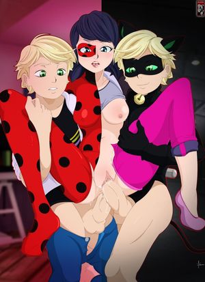 Lady Bug x 2x Cat noir