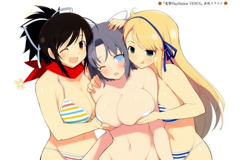 Senran Kagura grab big boobs