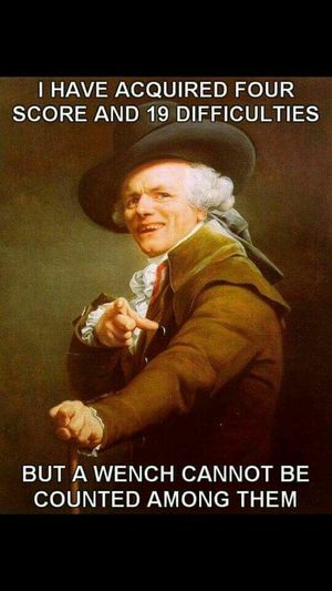 I have acquired 4 Score and 19 Difficulties...