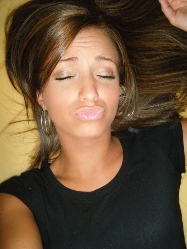 On her lips