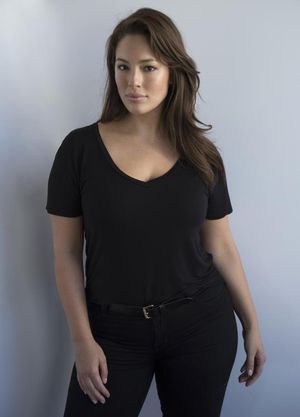 Ashley Graham playing it cute