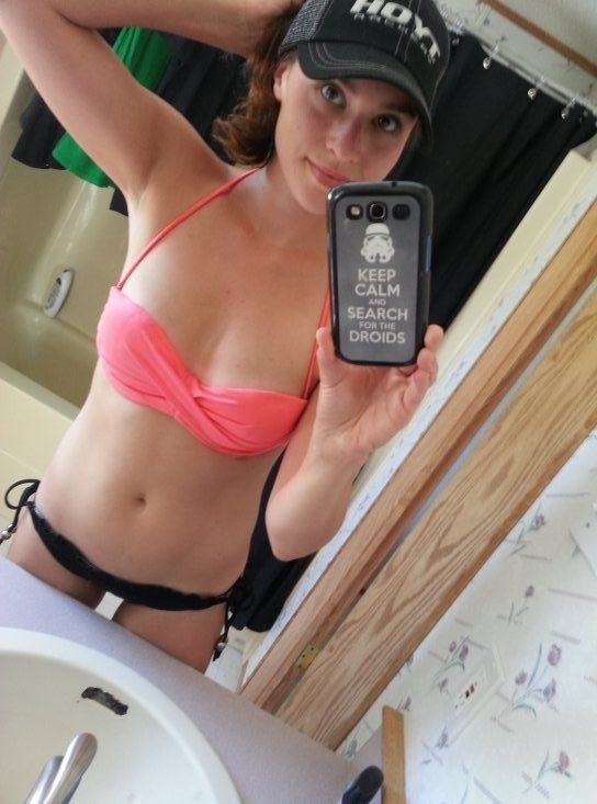 star wars nerd bikini selfie