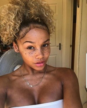 Sexy freckled Ebony