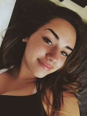 Super cute teen smiling