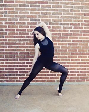 Dancer in Black Bodystocking