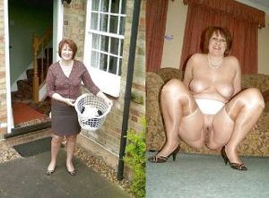 Mature dressed-undressed