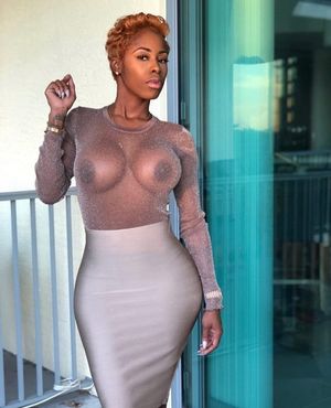 Short hair big tit ebony