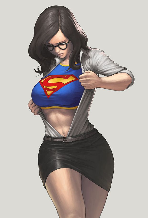Supergirl's suit is starting to get too small