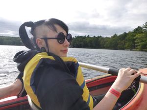 Paraquat Suicide on a classic canoe as an exploration of pain sensations as an emo babe on a boat - SGB
