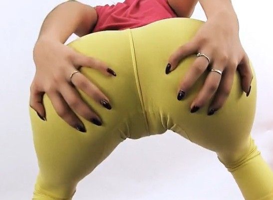 Mila doing yoga