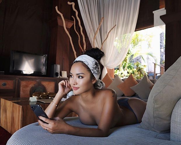 Chailee Son topless on vacation