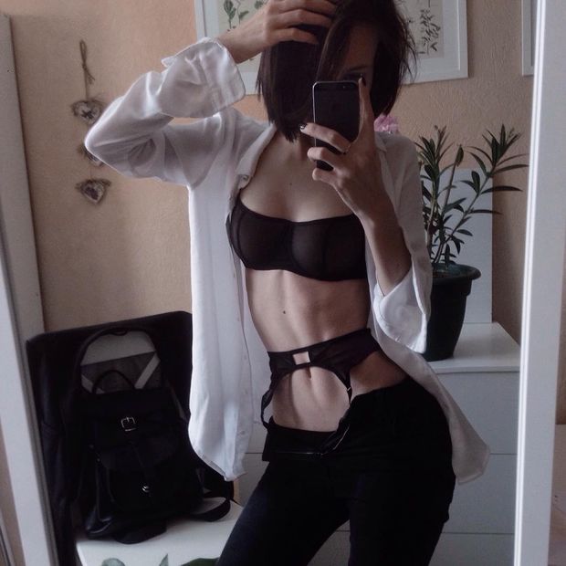 Homemade sexy selfie - skinny petite