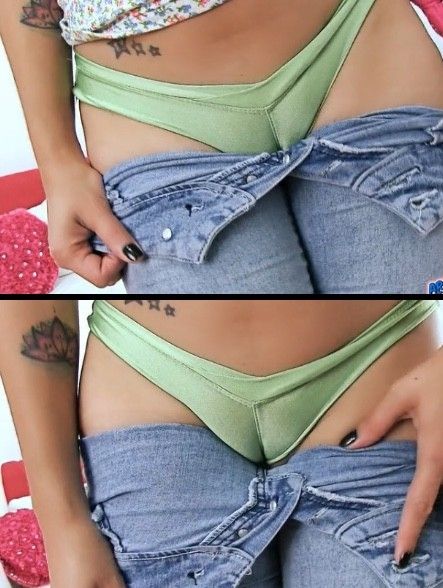 Esmeraldas hot thong and tight jeans