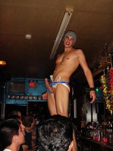 Twink stripper on stage