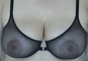 In my see through lingerie